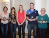 Meolissa Hardy presents the successful Under 14 Camogie Management with a special award for their efforts this season Anne Darragh, Veronica Kelly, Damien and Lorraine McFerran